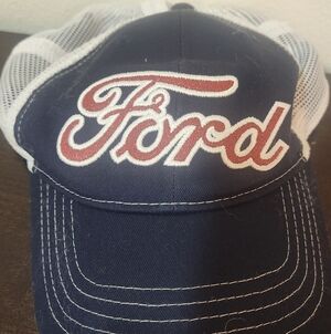 Ford Sparkle Dark Blue and White Mesh Cap For Little Kids